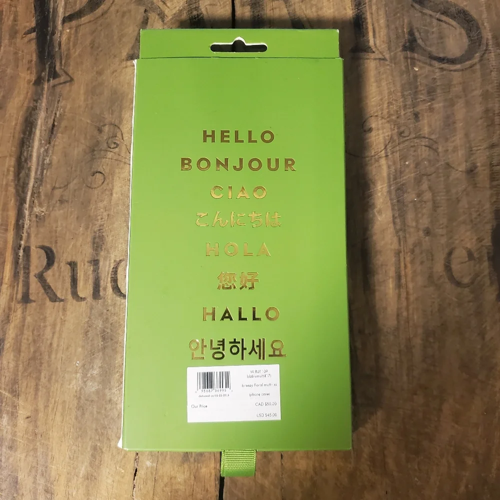 🔥KATE SPADE NEW YORK‎ Breezy Floral Ditzy Hard Shell Case 4 IPhone Model XS/S